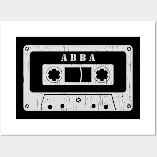 Abba - Vintage Cassette White Posters and Art